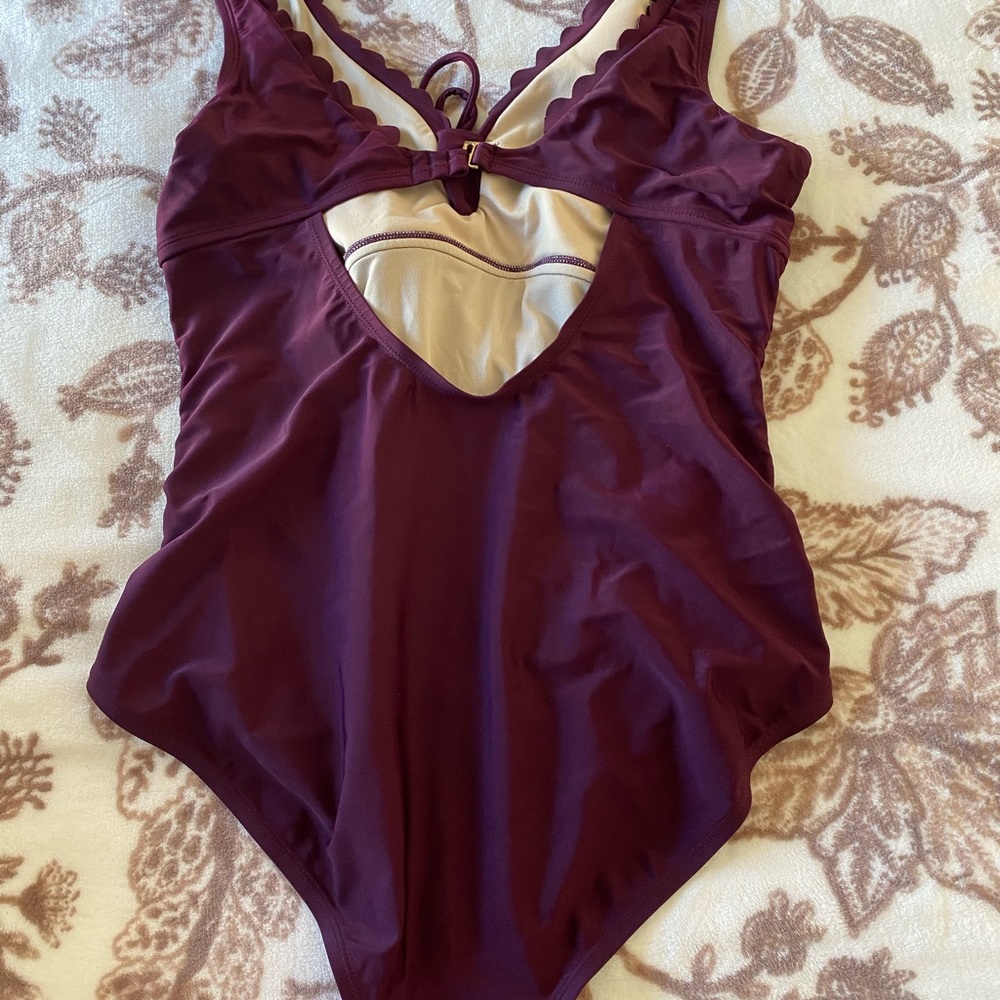 KonaSol Maroon Maternity Bikini Size XL